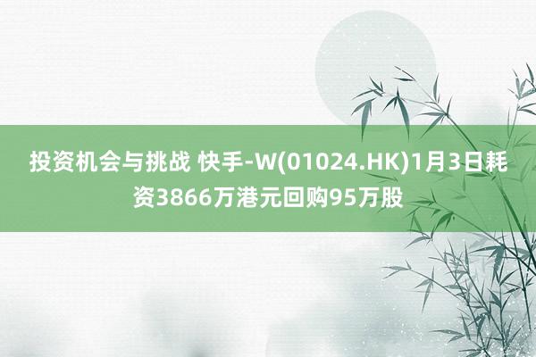 投资机会与挑战 快手-W(01024.HK)1月3日耗资3866万港元回购95万股