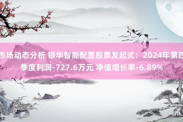 市场动态分析 银华智能配置股票发起式：2024年第四季度利润-727.6万元 净值增长率-6.89%