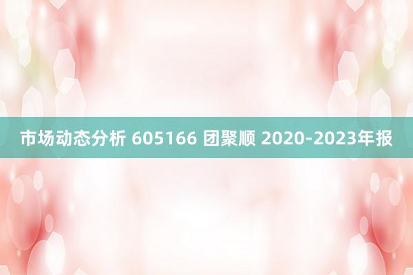 市场动态分析 605166 团聚顺 2020-2023年报