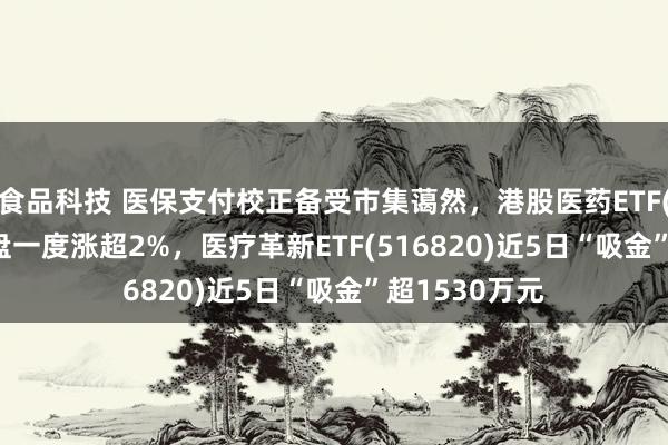 食品科技 医保支付校正备受市集蔼然，港股医药ETF(159718)早盘一度涨超2%，医疗革新ETF(516820)近5日“吸金”超1530万元