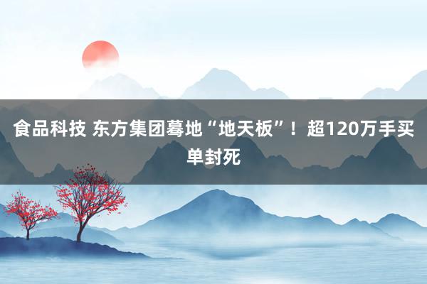 食品科技 东方集团蓦地“地天板”！超120万手买单封死